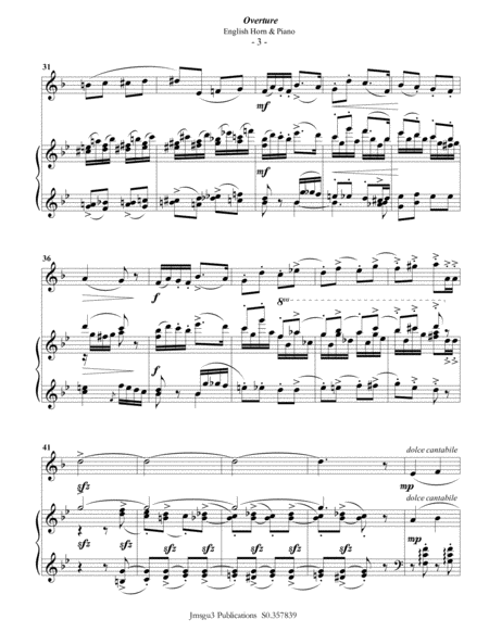 Tchaikovsky: Overture from Nutcracker Suite for English Horn & Piano image number null