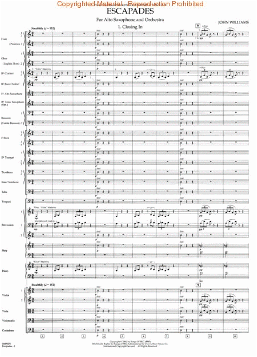 Escapades (from Catch Me If You Can) Full Orchestra scores gallery preview page 3