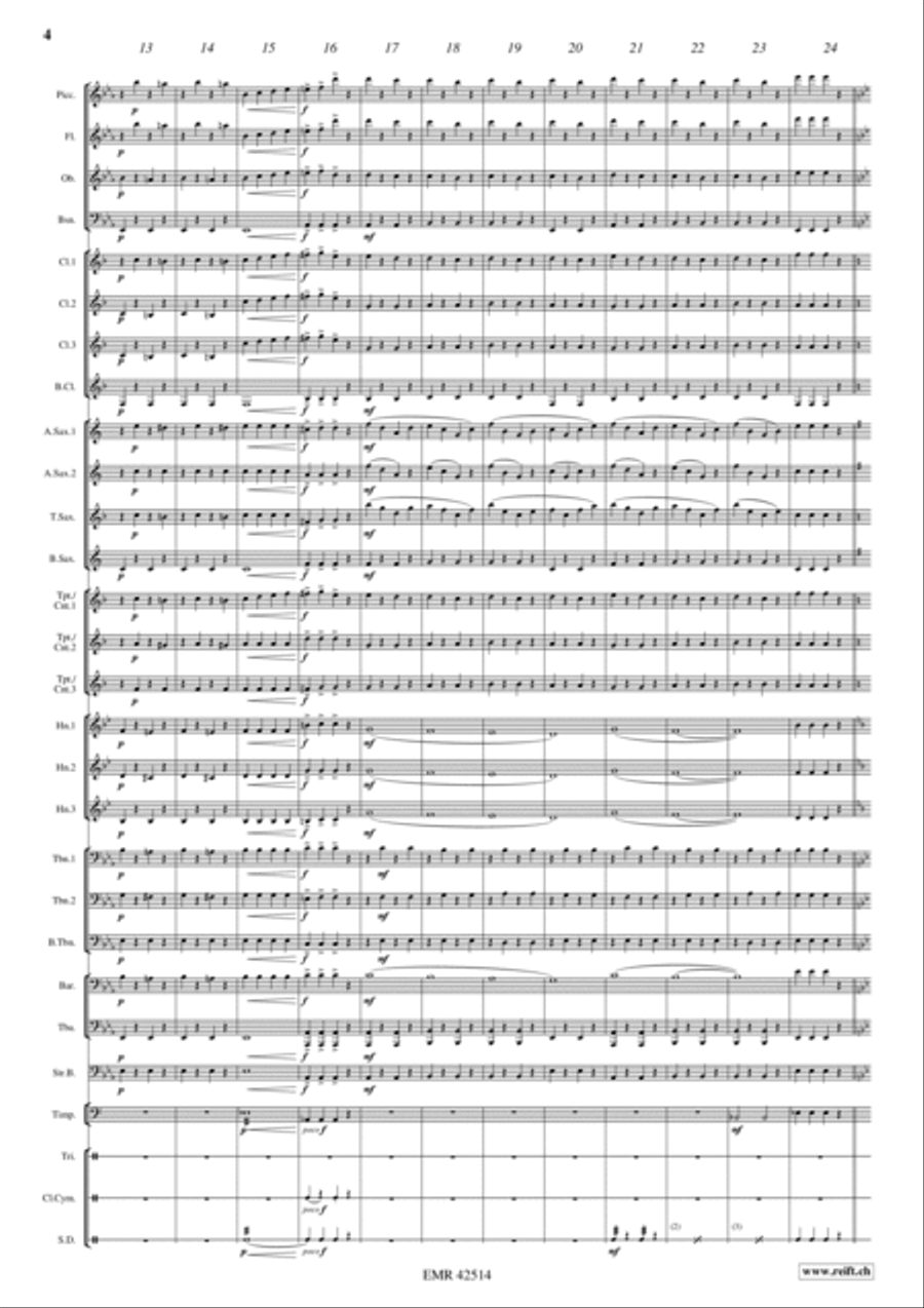 Grande Vitesse Concert Band scores gallery preview page 4