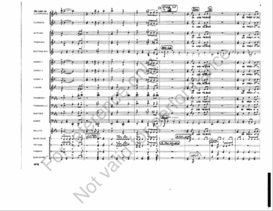 At A Dixieland Jazz Funeral Marching Band scores gallery preview page 9