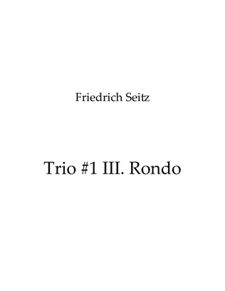 Book cover for Trio #1 III. Rondo