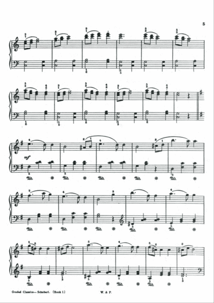Schubert Graded Classics - 8 Easy Pieces for Piano Piano Solo scores gallery preview page 5