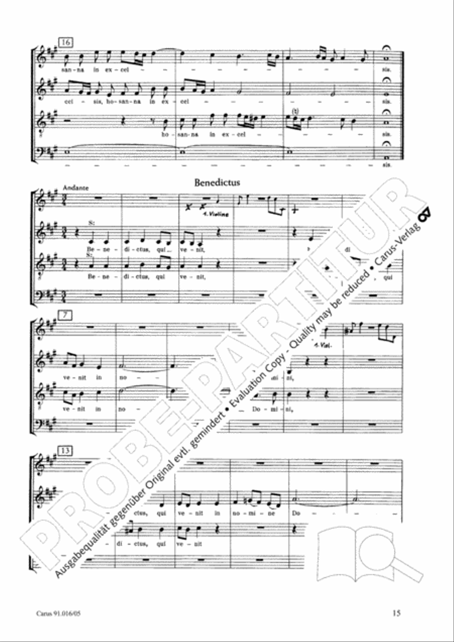 Missa in A Major Missa in A Major 4-Part scores gallery preview page 15