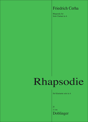Rhapsodie fur Klarinette solo in A
