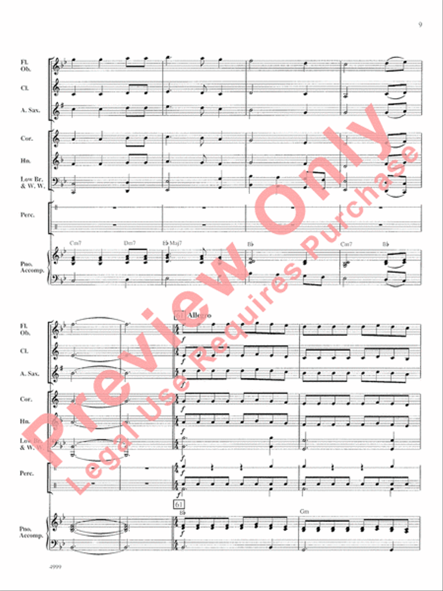 Crater Lake Overture Concert Band scores gallery preview page 10