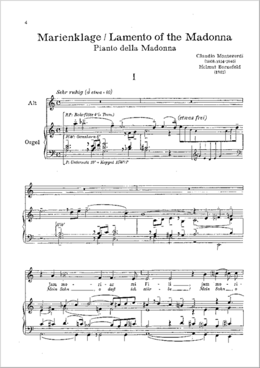 Marienklage Marienklage Alto Voice scores gallery preview page 24