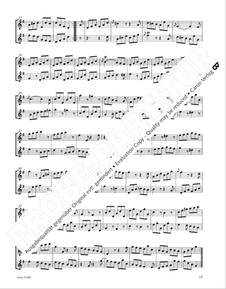 Gesamtausgabe Band 3 (Kammermusik: Duette, Solo- und Triosonaten) Score scores gallery preview page 36