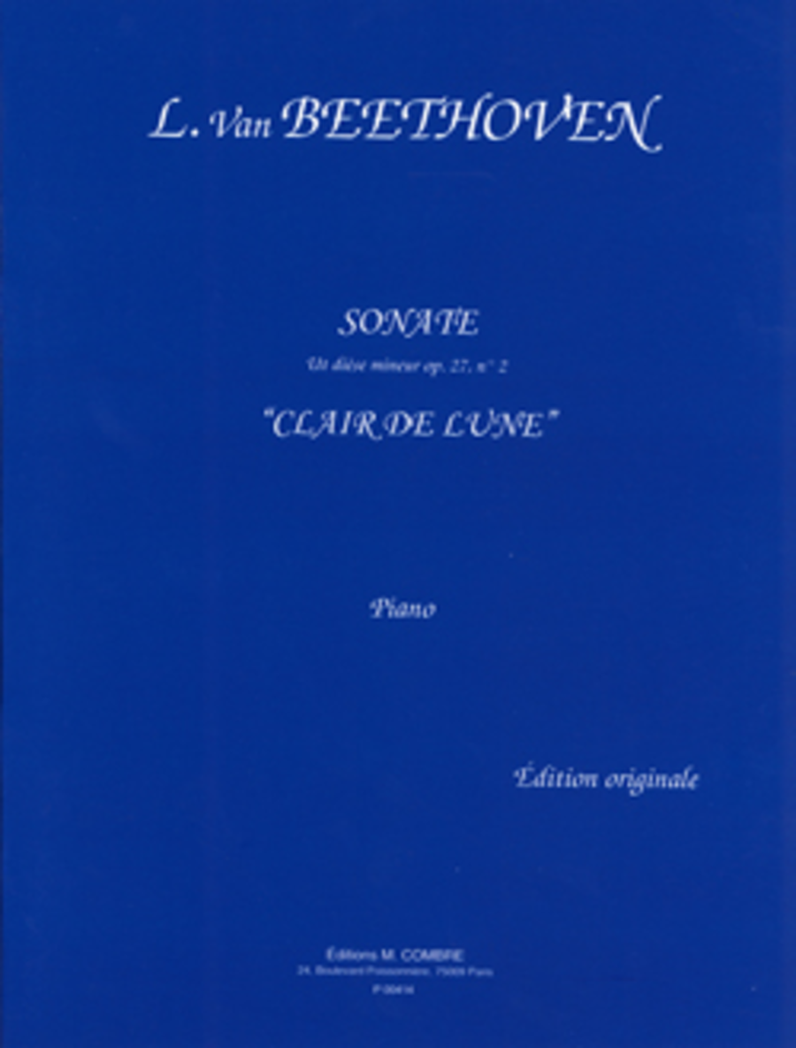 Sonate No. 14 Op. 27 No. 2 Clair de lune