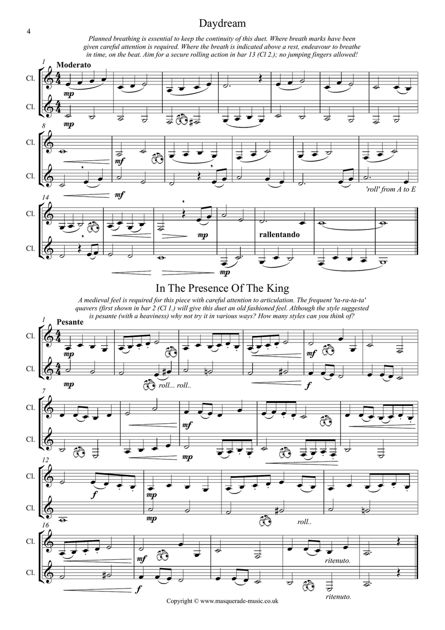 40 Graded Clarinet Duets (Grades 1-5) Clarinet Duet scores gallery preview page 3