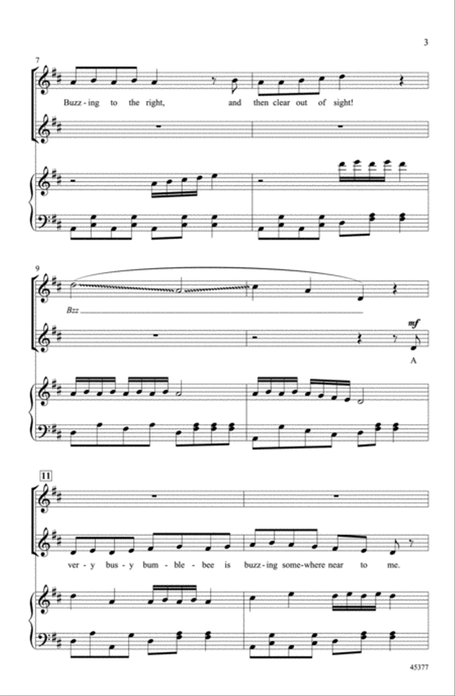 The Bumblebee The Bumblebee Choir scores gallery preview page 2