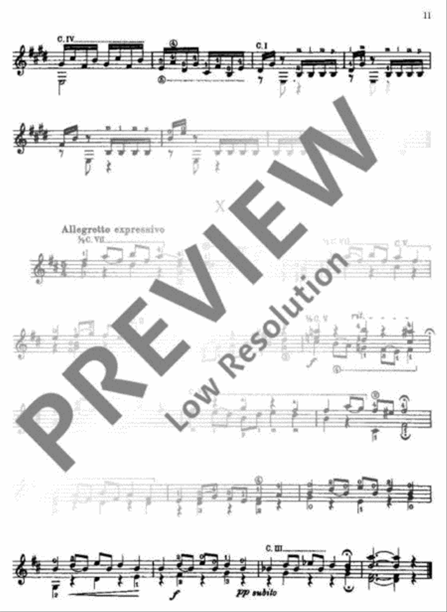 12 Préludes Classical Guitar scores gallery preview page 12