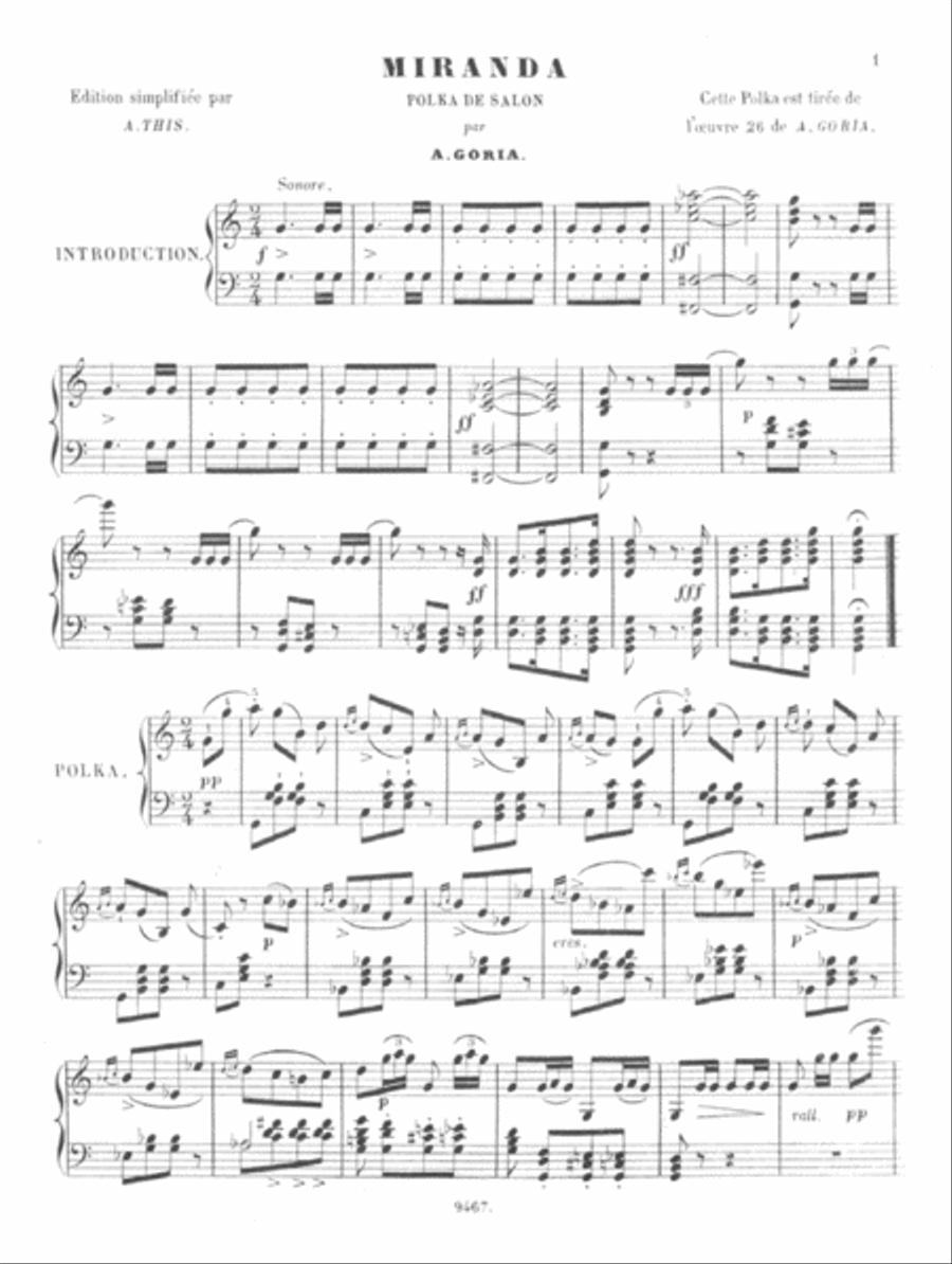 Miranda. Polka de Salon Piano Solo scores gallery preview page 2