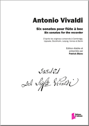 Book cover for 6 sonates pour flûte à bec