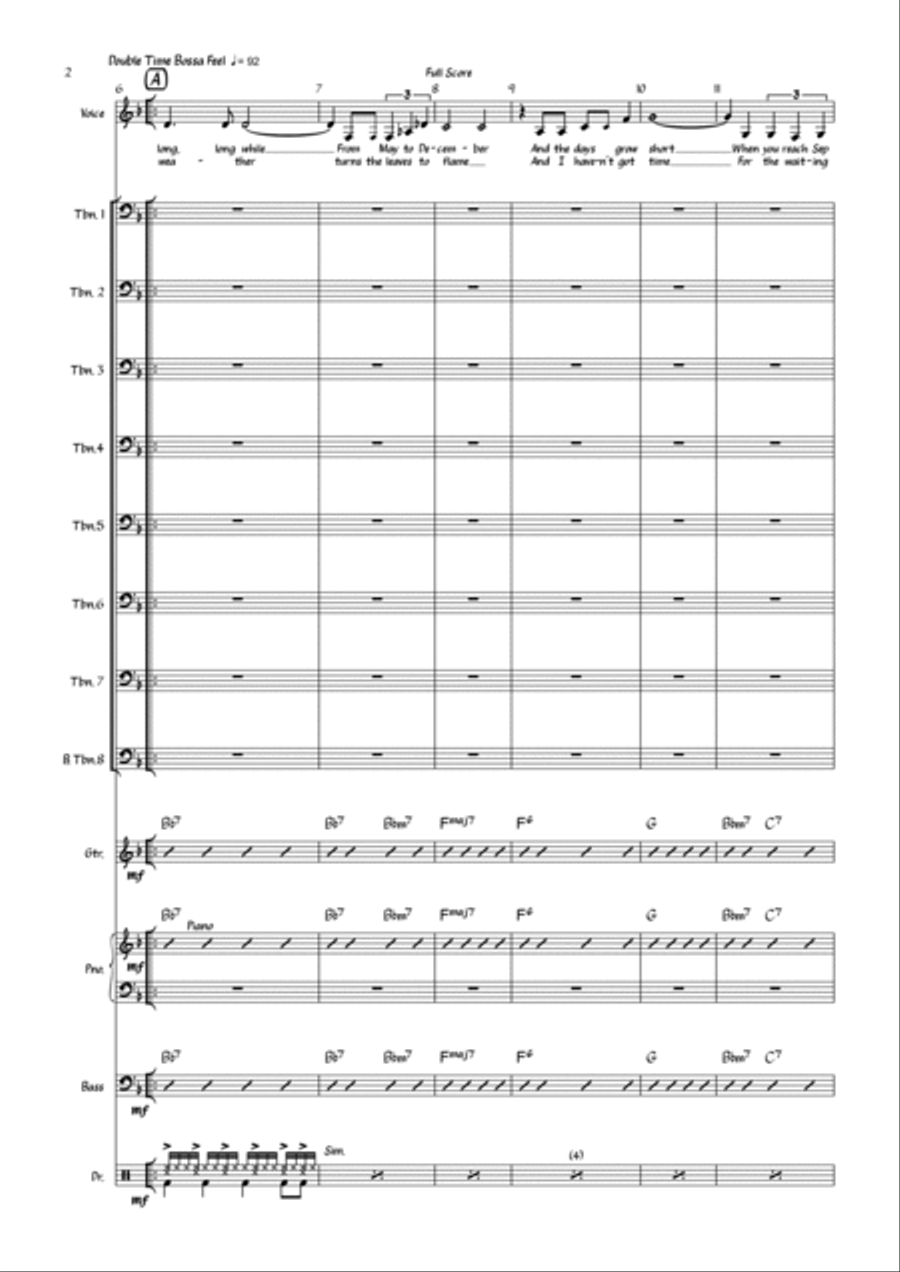 September Song Trombone scores gallery preview page 2