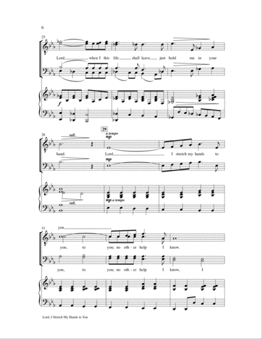 Lord, I Stretch My Hands to You TTBB scores gallery preview page 6