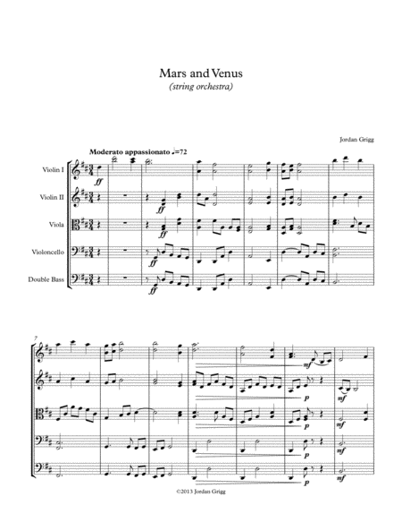 Mars and Venus (string orchestra) image number null