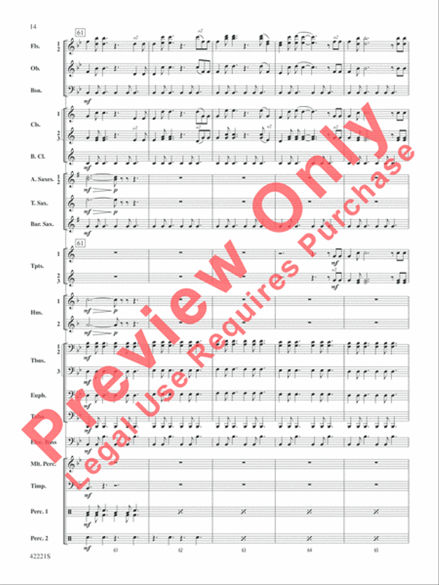 Carry On Concert Band scores gallery preview page 15