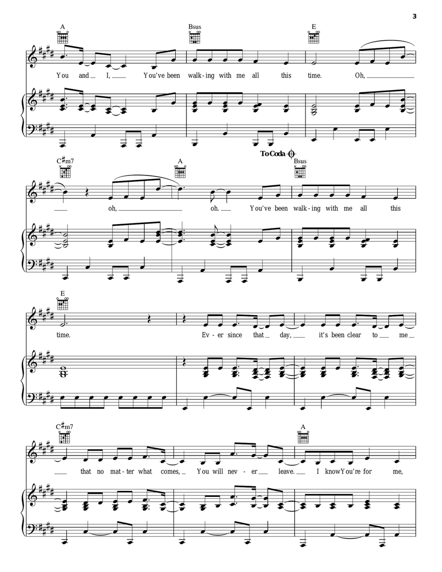 All This Time Piano, Vocal, Guitar scores gallery preview page 3