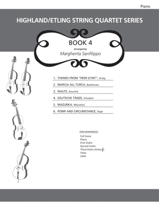 Highland/Etling String Quartet Series: Set 4: Piano Accompaniment