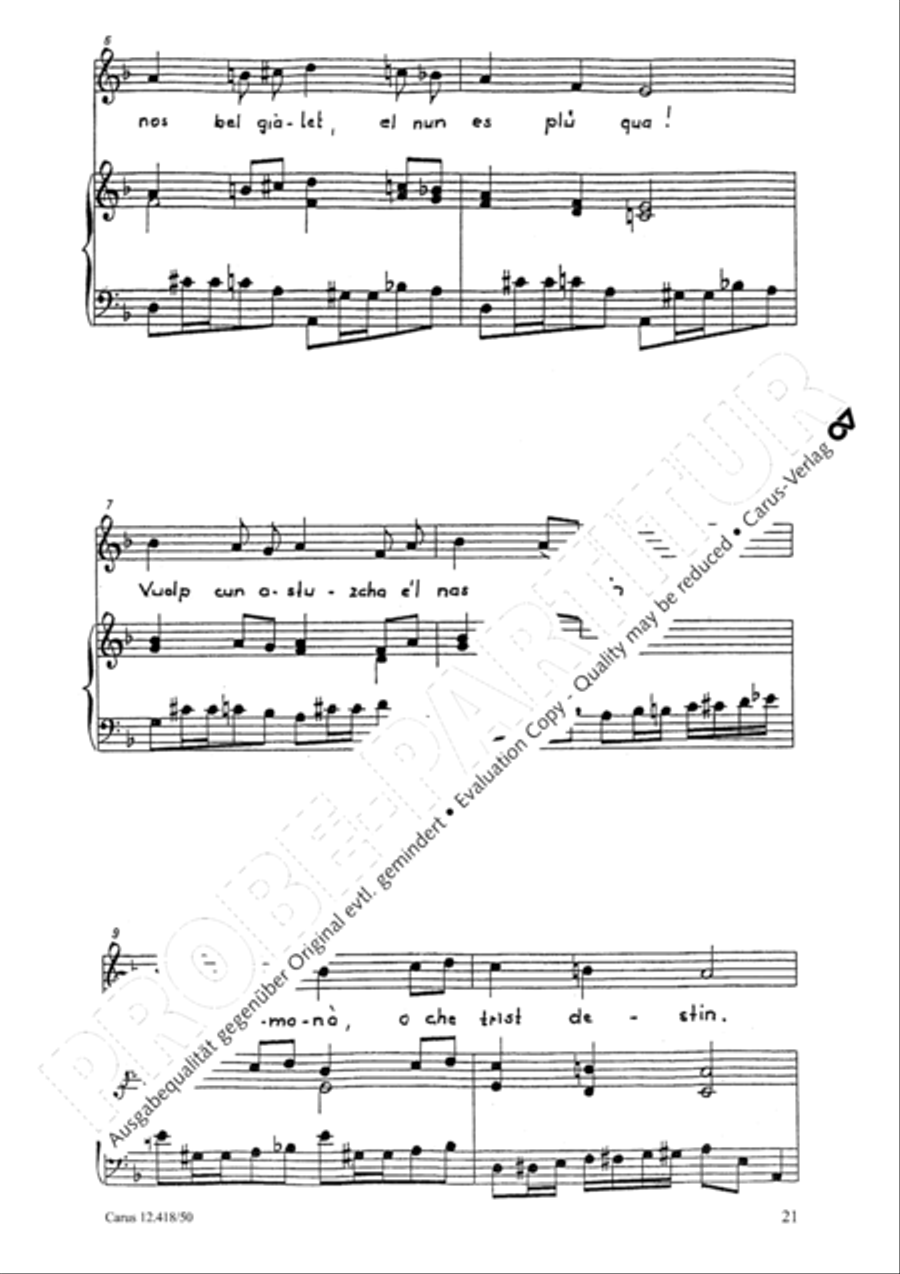 Dal gialet buondrius Dal gialet buondrius Voice Solo scores gallery preview page 22