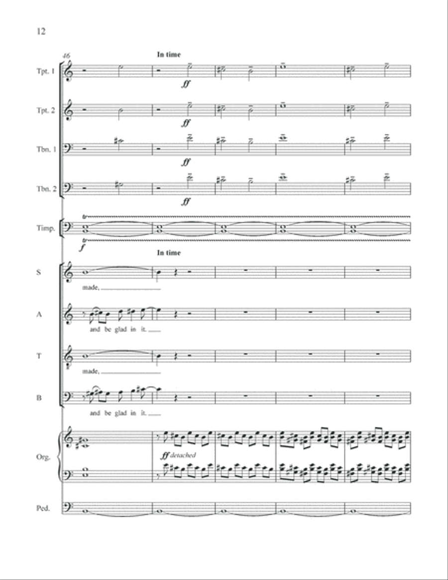 An Easter Introit (Full Score) Choir scores gallery preview page 13