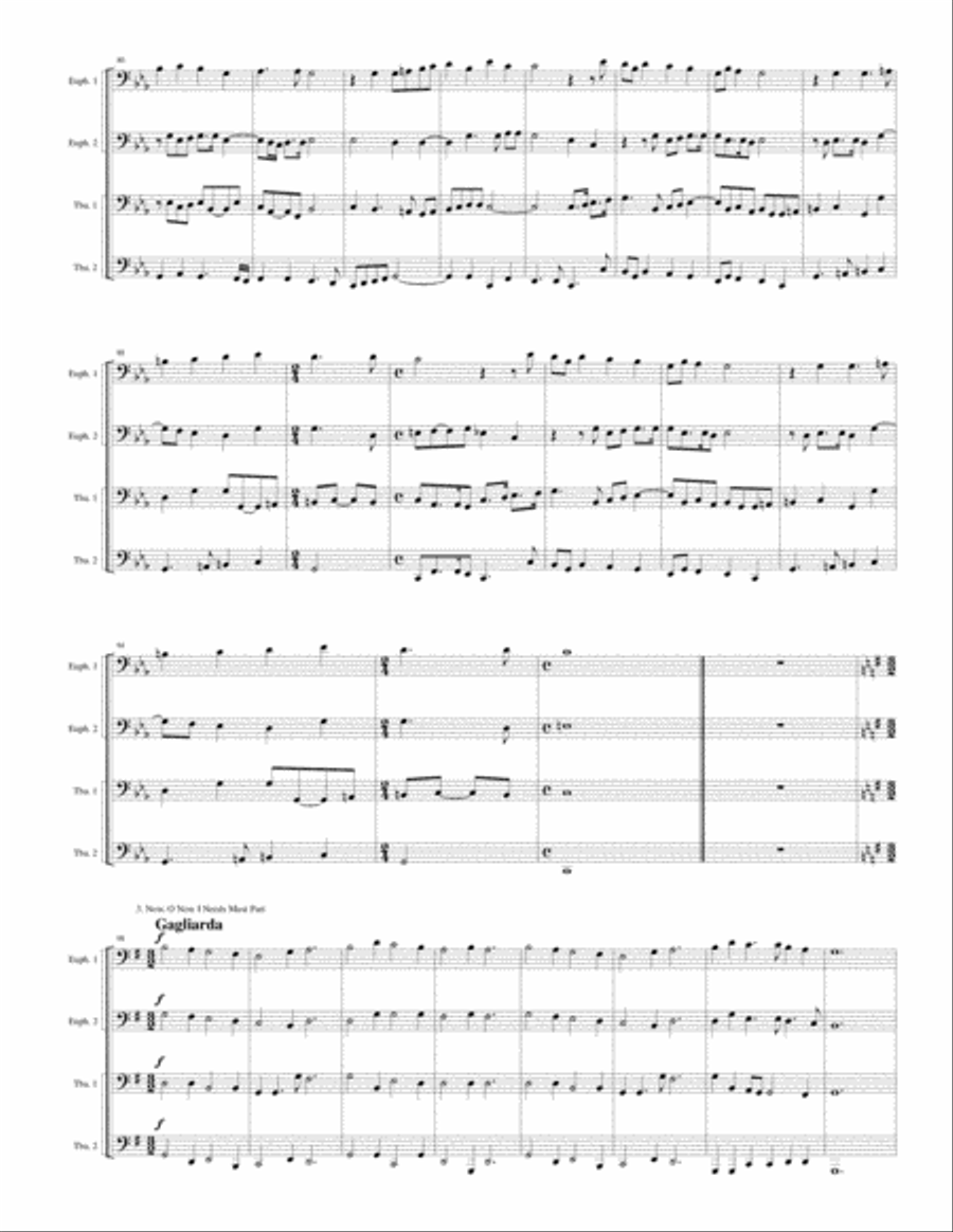 A Round of Dowland A Round of Dowland Brass Ensemble scores gallery preview page 4