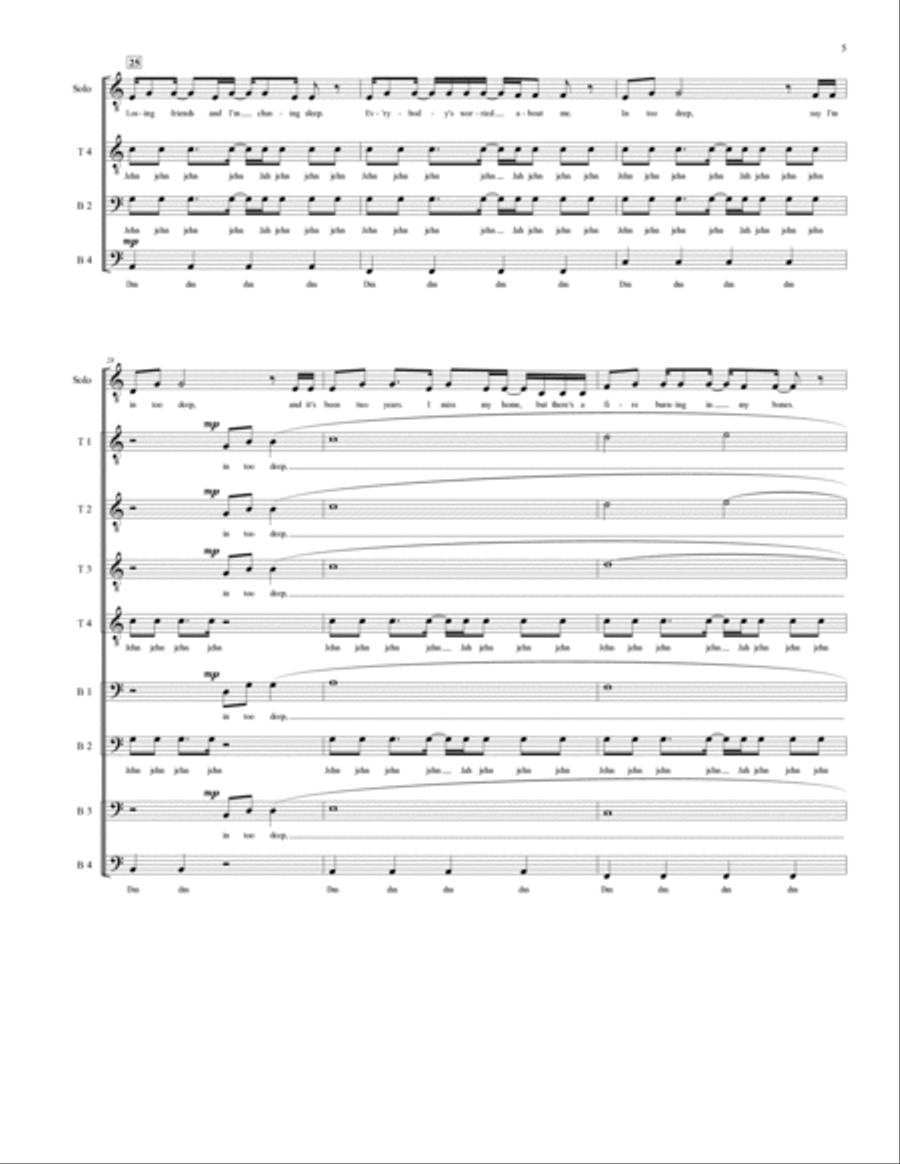 Fight Song Fight Song TTBB scores gallery preview page 6