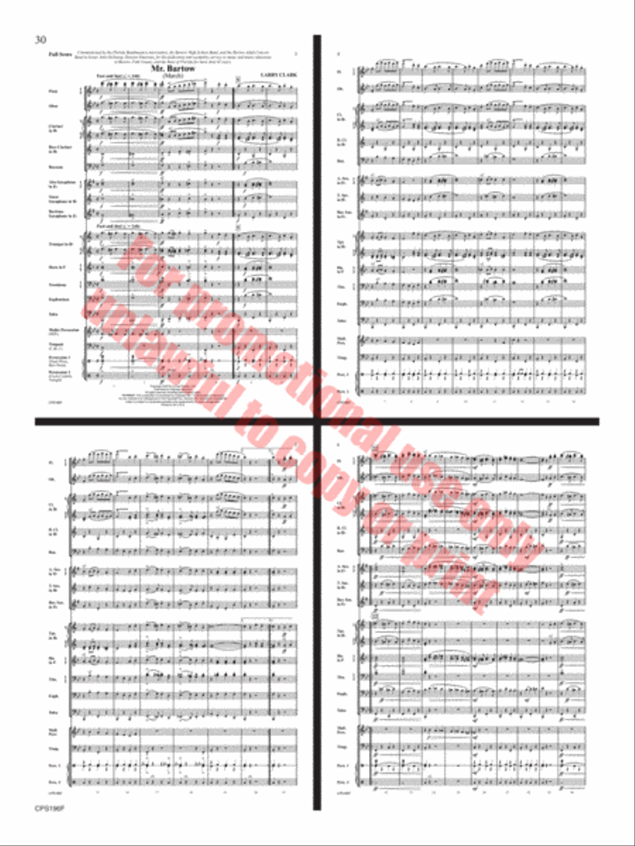 If I Could Fly Concert Band scores gallery preview page 31