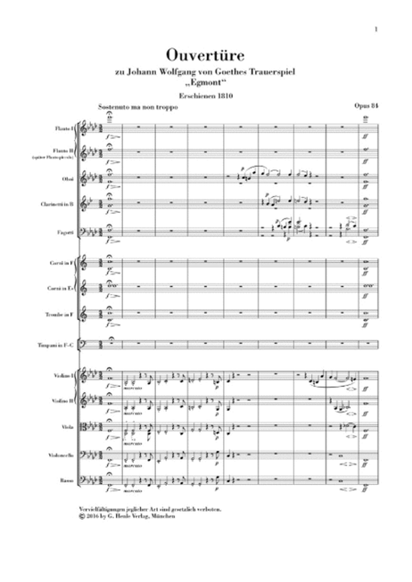 “Egmont” Overture Op. 84
