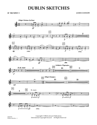 Dublin Sketches - Bb Trumpet 3