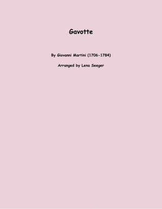 Book cover for Gavotte (two violins and cello)