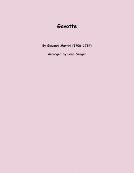 Gavotte (two violins and cello)