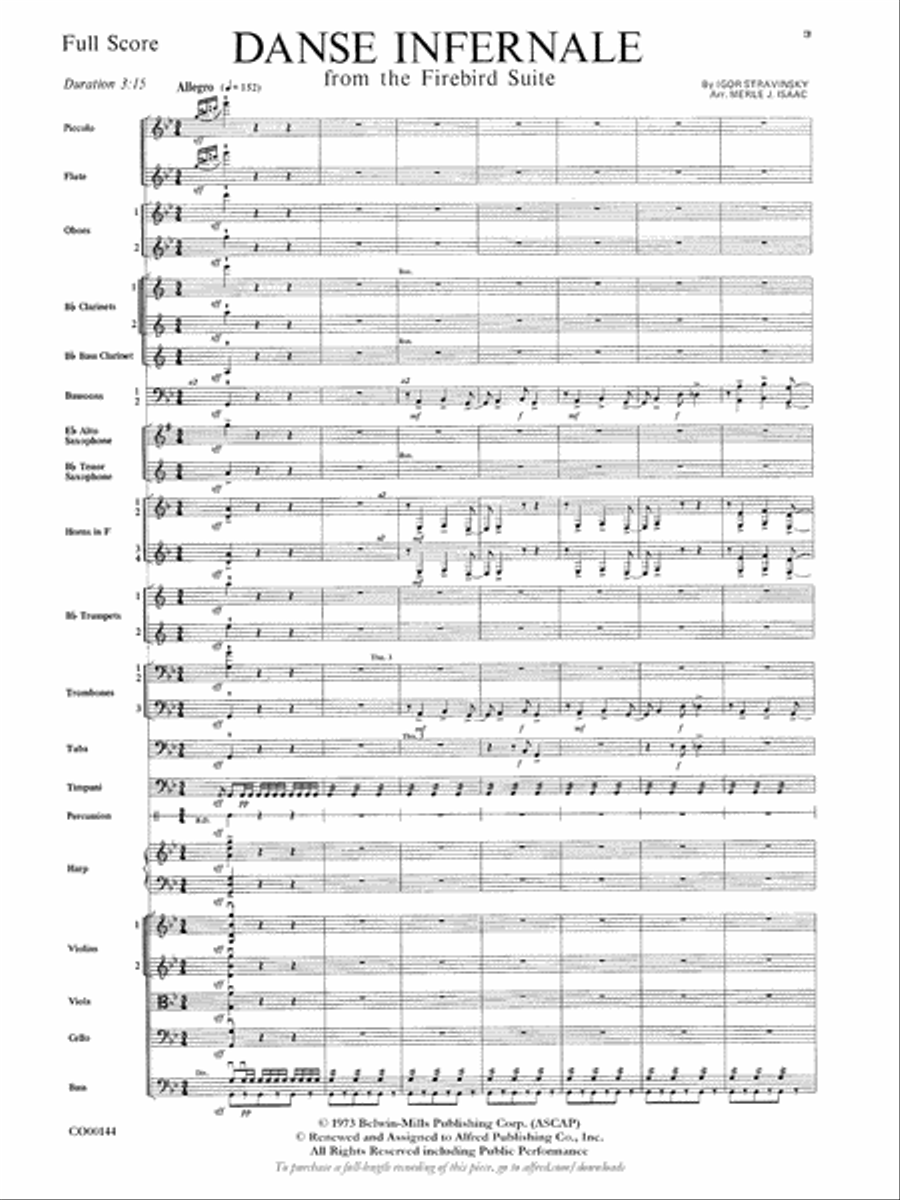 Danse Infernale Full Orchestra scores gallery preview page 4