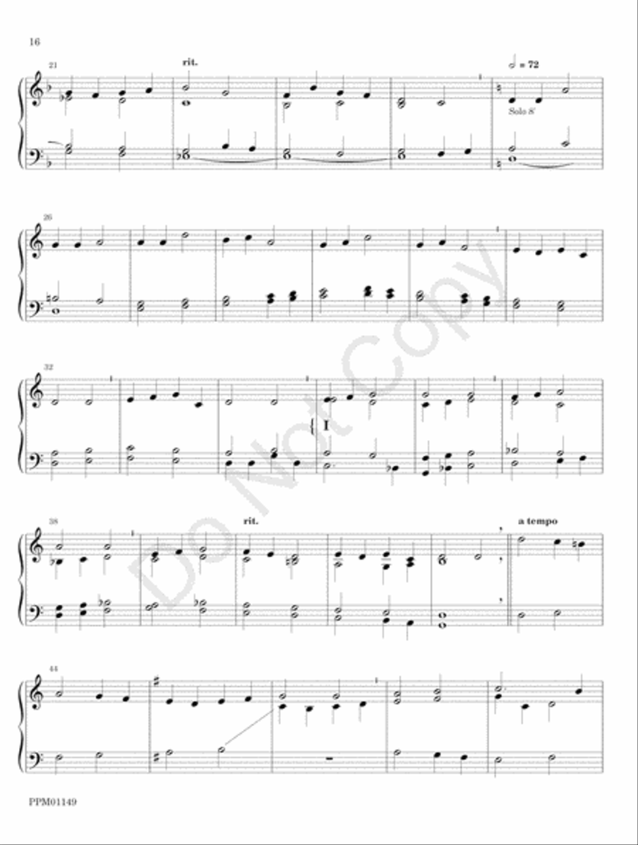 Organ Works for the Church Year Organ scores gallery preview page 22