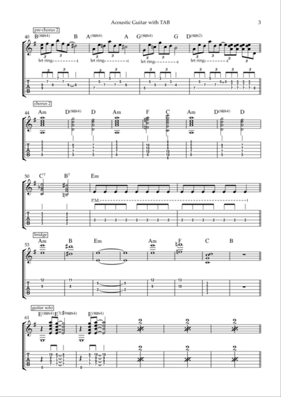 Black Velvet Electric Guitar scores gallery preview page 3