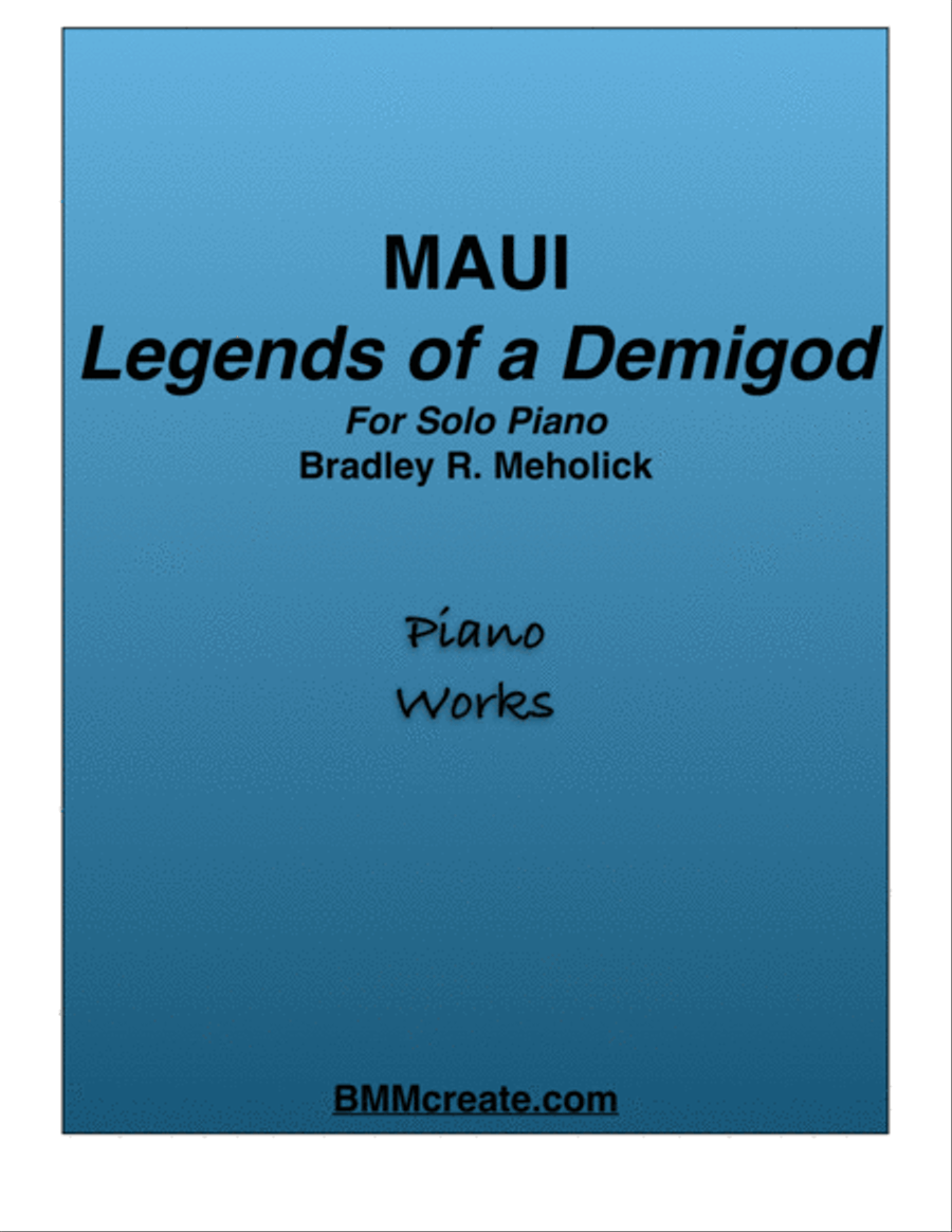 MAUI (Legends of a Demigod) Piano Solo scores gallery preview page 1