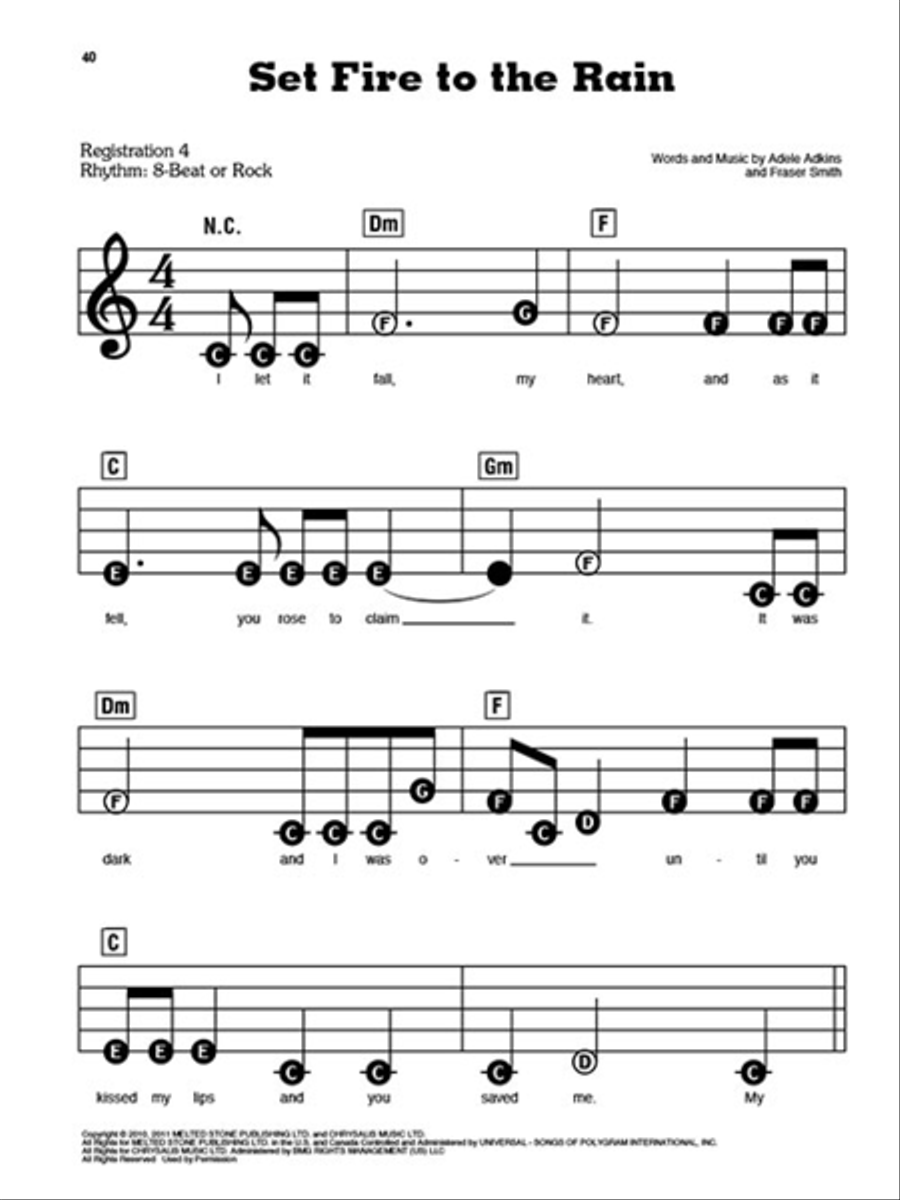 Best of Adele Best of Adele Electronic Keyboard scores gallery preview page 5
