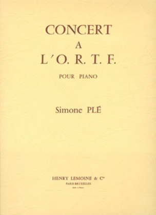 Concert A L'O.R.T.F.