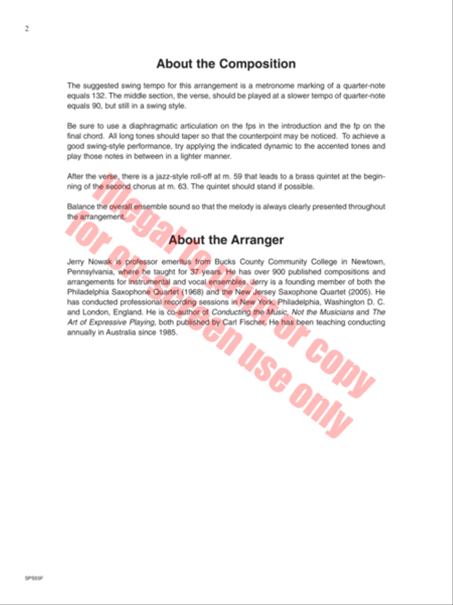 Alexander's Ragtime Band Alexander's Ragtime Band Concert Band scores gallery preview page 3