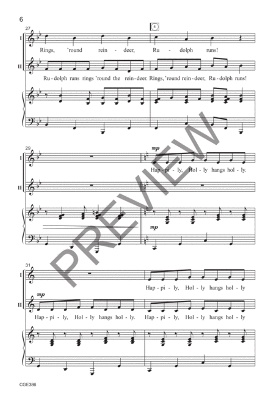 A Tongue Twister Holiday (Two-part) 2-Part scores gallery preview page 6