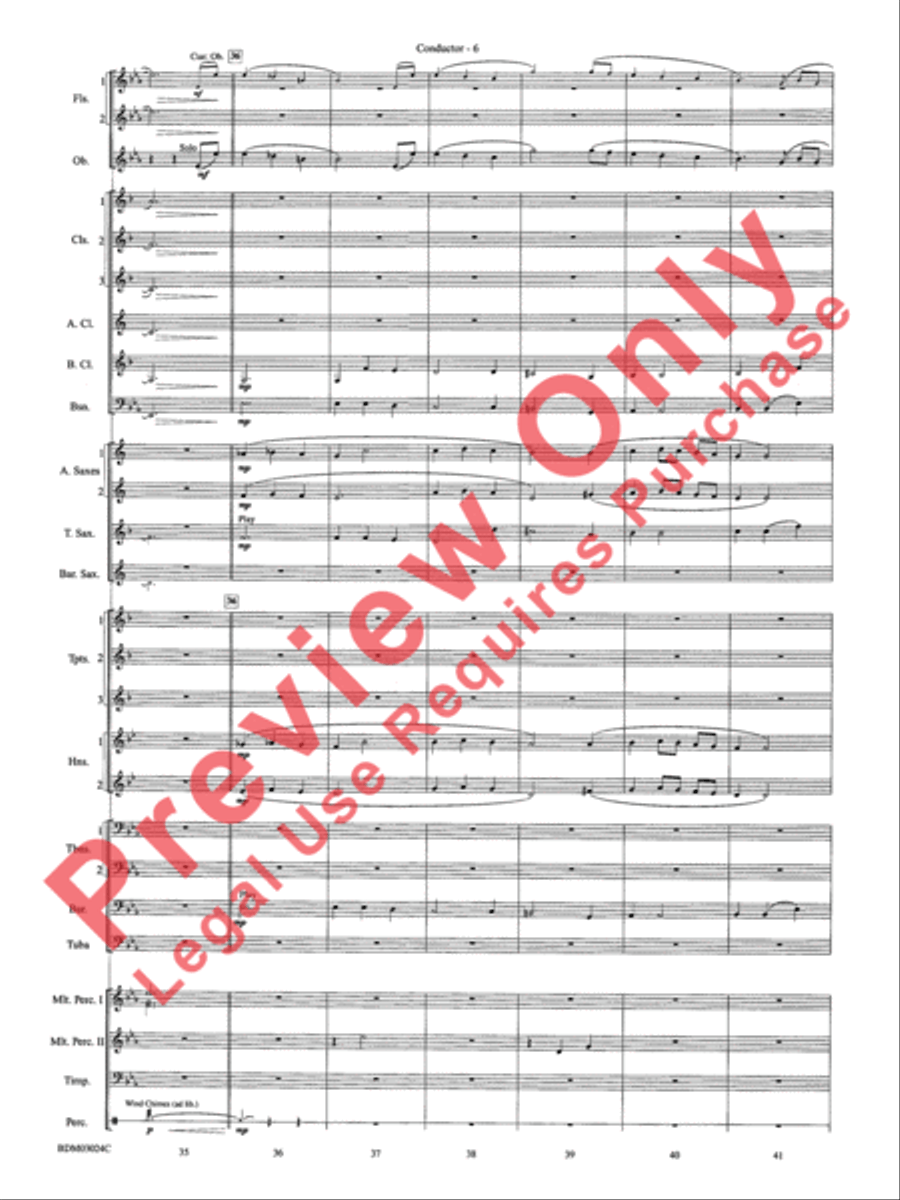 Winter Rhapsody - Cs Winter Rhapsody - Cs Concert Band scores gallery preview page 9