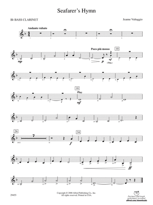 Seafarer's Hymn: B-flat Bass Clarinet