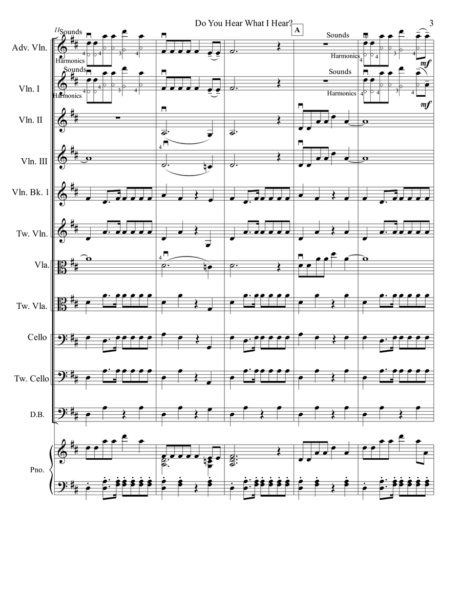 Do You Hear What I Hear String Orchestra scores gallery preview page 6