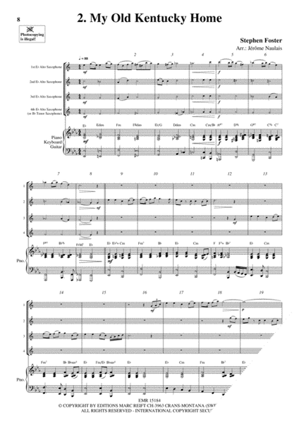 4 Alto Saxophones & Piano Vol. 10 image number null