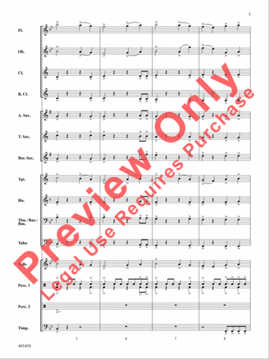 Range Rover Concert Band scores gallery preview page 4
