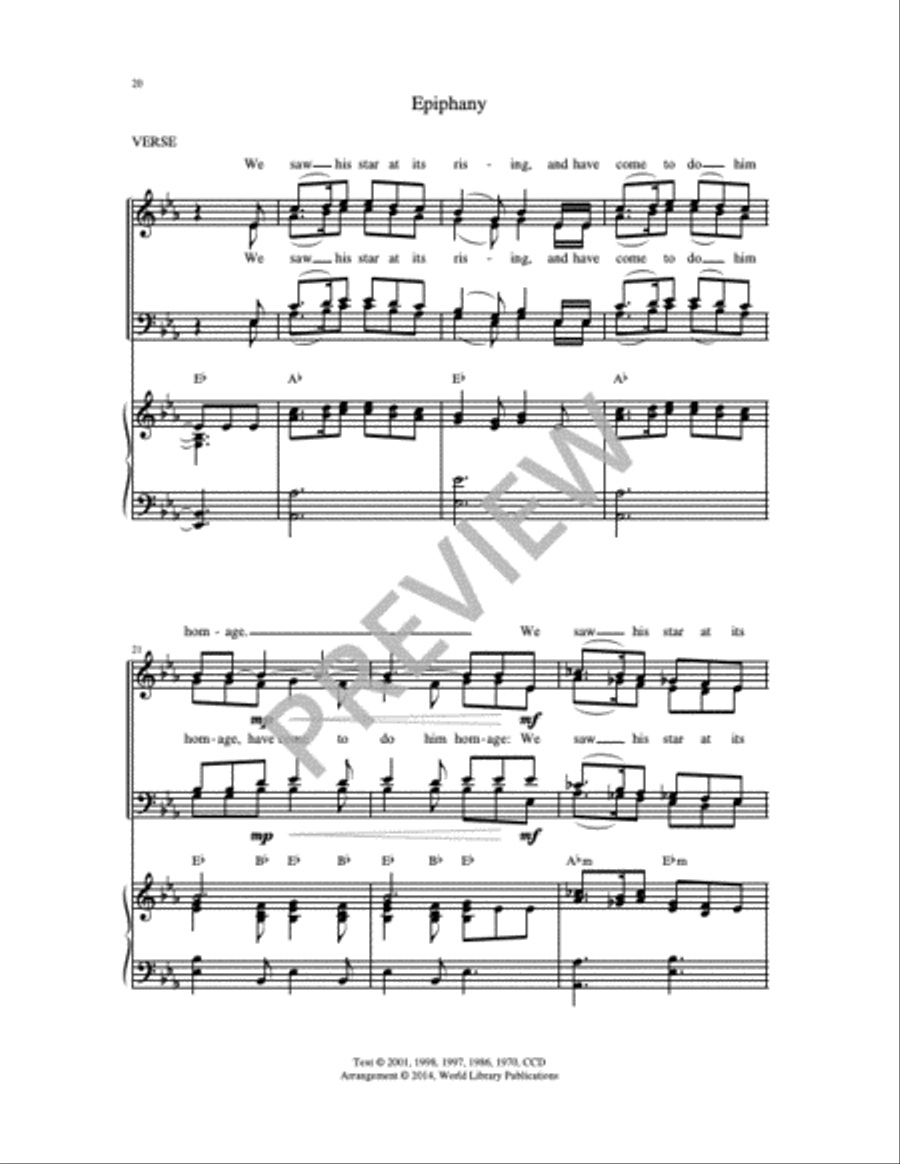 Christmas Gospel Acclamations on Gesù Bambino 4-Part scores gallery preview page 22