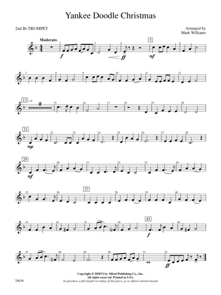 Yankee Doodle Christmas: 2nd B-flat Trumpet