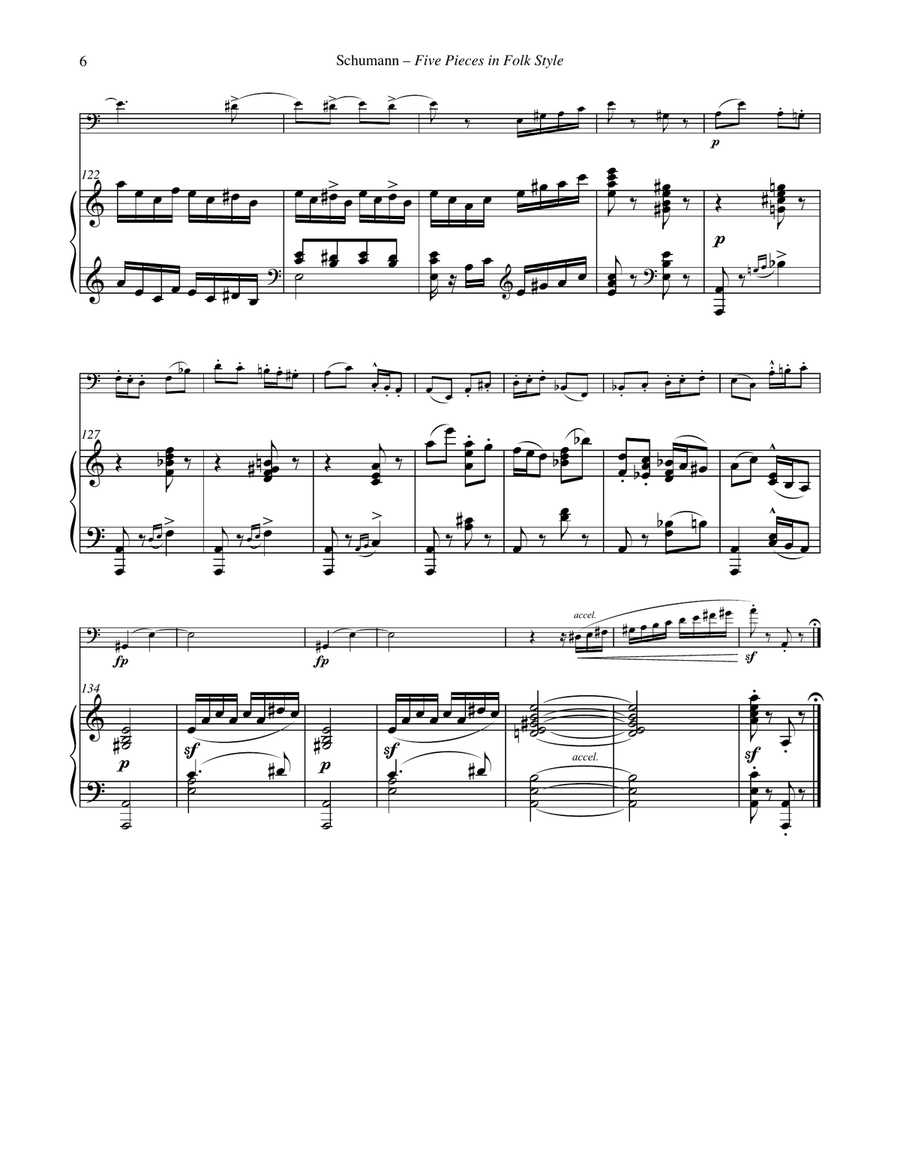 Five Pieces in Folk Style for Euphonium and Piano Euphonium scores gallery preview page 6