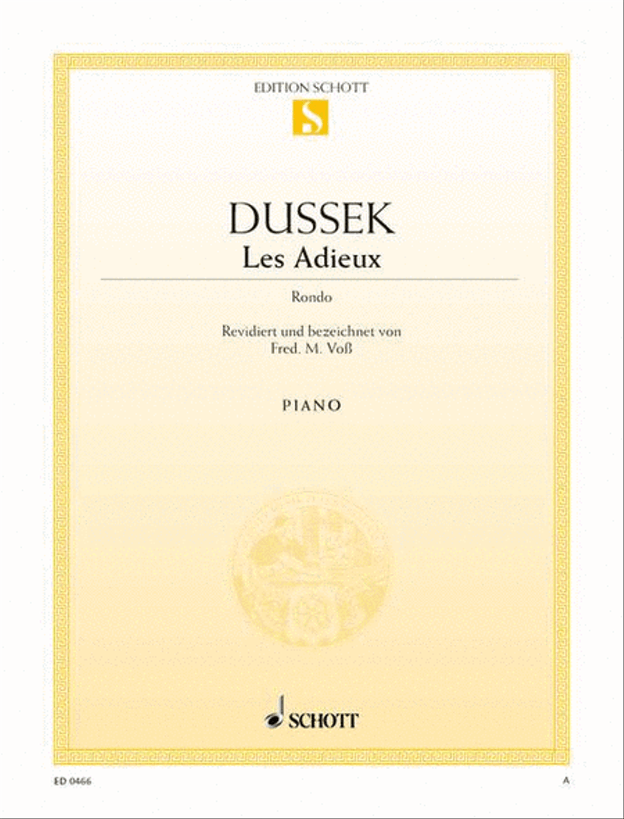 Adieux Rondo Piano Adieux Rondo Piano Piano Solo scores gallery preview page 1