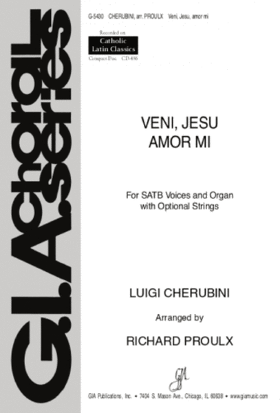 Veni, Jesu, Amor Mi - Instrument edition
